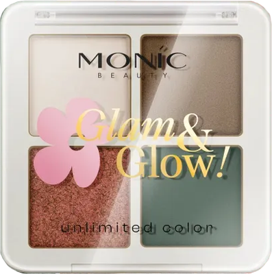 Палетка теней для век Monic Beauty Glam&Glow! Unlimited All Day Color тон 05 King Stone -