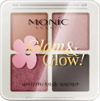 Палетка теней для век Monic Beauty Glam&Glow! Unlimited All Day Color тон 06 Vintage Rose -