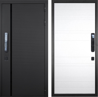 Входная дверь ГРАНИТ Пиано Смарт 21 (96x207, правая) -