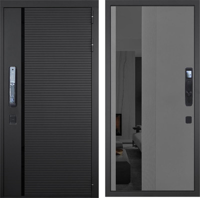 Входная дверь ГРАНИТ Пиано Смарт 86 (96x207, правая) -