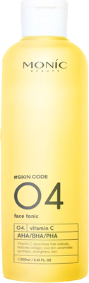 Тоник для лица Monic Beauty Skin Code 04 Витамин С и AHA/BHA/PHA (250мл) -