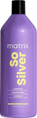Тонирующий кондиционер для волос MATRIX So Silver Профессиональный от желтизны блонда (1000мл) -