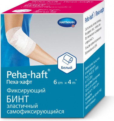 Бинт Peha-haft Когезивный 6x400 (белый) -