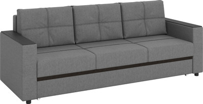 Диван Олмеко Смарт 3-х местный (рогожка серая) - 