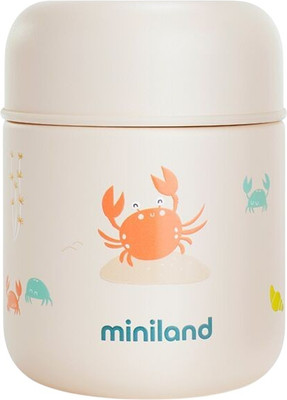 Термос для еды Miniland Thermy Ocean Mini Crabsy / 89643 (280мл, бежевый/крабы) - 