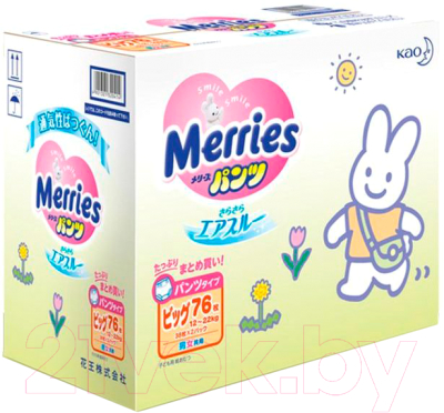

Подгузники-трусики Merries, Box XL