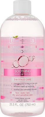Мицеллярная вода Bielenda Clean Skin Expert Успокаивающая 3в1 (750мл) - 