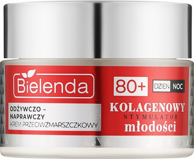 Крем для лица Bielenda Collagen Youth Stimulator Питательный восстанавливающий 80+ (50мл) - 