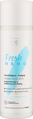 Тоник для лица Bielenda Fresh Hero молочный увлажняющий и успокаивающий (200мл) - 