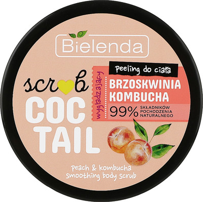 Скраб для тела Bielenda Coctail Scrub Персик + Комбуча (350г) - 
