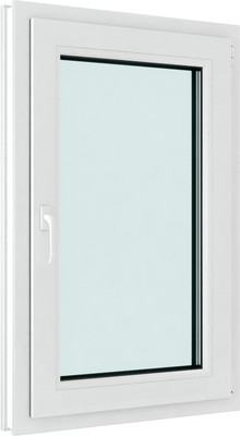 Окно ПВХ Brusbox Roto NK Двухстворчатое Поворотно-откидное правое 3 стекла (1000x1400x70) - 