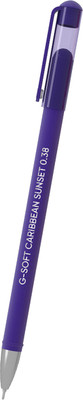 Ручка гелевая Erich Krause G-Soft Stick Caribbean Sunset 0.38 / 61296 (черный) -