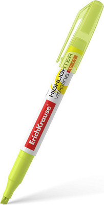 Текстовыделитель Erich Krause Visioline V-11 Mini Neon / 56900 (желтый) -