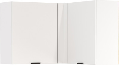 Шкаф навесной для кухни Олмеко Венера угловой (белый/белый/белый) -