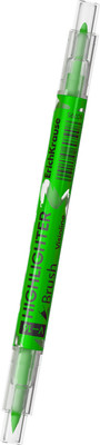 Текстовыделитель Erich Krause Двухсторонний Visioline V-16 Brush Neon / 60795 (зеленый) -