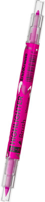 Текстовыделитель Erich Krause Двухсторонний Visioline V-16 Brush Neon / 60796 (розовый) -