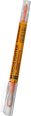 Текстовыделитель Erich Krause Двухсторонний Visioline V-16 Zoom Neon / 60823 (оранжевый) -
