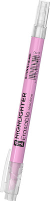 Текстовыделитель Erich Krause Двухсторонний стираемый Visioline V-16 Erasable Pastel / 60792 (розовый) -