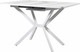 Обеденный стол Мир стульев Саен 28 110x75/30 (мрамор белый/белый муар) - 