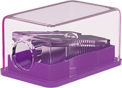 Точилка Erich Krause Base Mini Vivid с контейнером / 60078 (в ассортименте) -