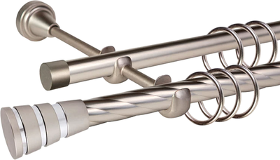 

Карниз для штор, Grace D19К/19Г + наконечники Пегас