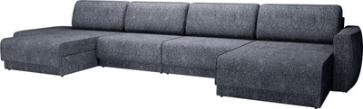 Диван П-образный Олмеко Женева 2S2OPF левый (темно-серый) - 