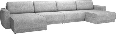 Диван П-образный Олмеко Женева 2S2O2P (серый) - 