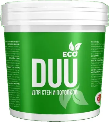 

Краска, Eco ВД-АК для стен и потолков