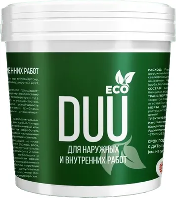 

Краска, Eco ВД-АК для наружных и внутренних работ