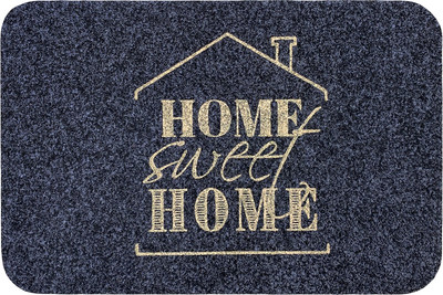 Коврик грязезащитный ComeForte Велюр Милый дом 40x60 (серый) - 