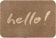 Коврик грязезащитный ComeForte Велюр Hello 50x80 (бежевый) - 