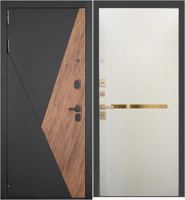 Входная дверь ГРАНИТ Геометрия Ардеко (86x205, левая) -