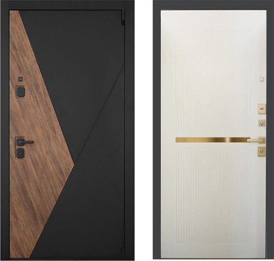 Входная дверь ГРАНИТ Геометрия Ардеко (96x207, правая) -