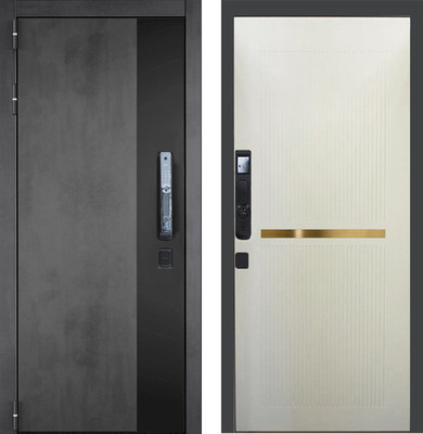 Входная дверь ГРАНИТ Роял Смарт Ардеко (96x207, левая) -