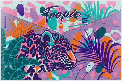 Папка-конверт Erich Krause Tropical / 61157 (в ассортименте) - 