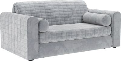 Диван Mebel-Ars Аккордеон Барон №5 НПБ 140x200 (Vivaldi светло-серый) - 