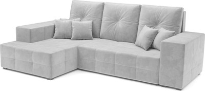 Диван угловой Mebel-Ars Монреаль левый (Vivaldi светло-серый) -
