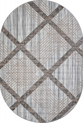 Коврик Merinos Sierra F351-OVAL-CREAM-BLUE (1.5х1.9) -