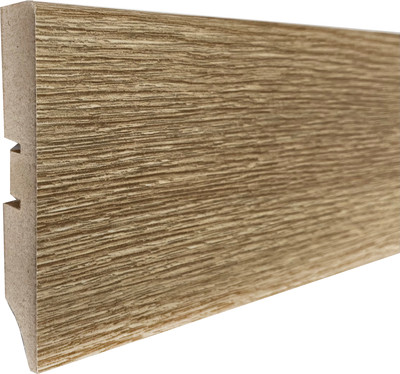 Плинтус Smartprofile МДФ Premium Color 80A Дуб скальный 092 (2.4м) -