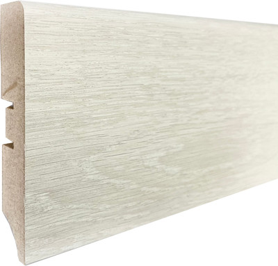 Плинтус Smartprofile МДФ Premium Color 80A Береза 124 (2.4м) -