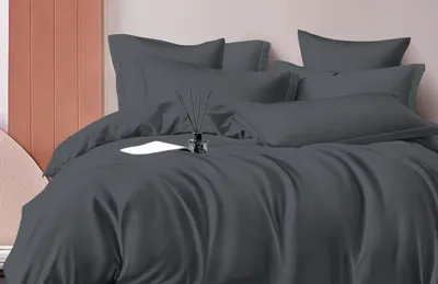 

Комплект постельного белья, № 18-0201 Графитовый (N) Семейный