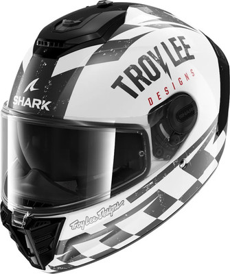 Мотошлем Shark Helmets Spartan RS Raceshop HE8117E-WKR-S (S, белый/черный/красный) - 