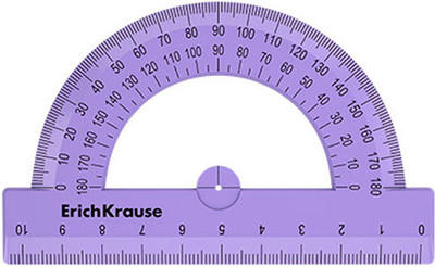 Транспортир Erich Krause Pastel / 57900 (в ассортименте) -