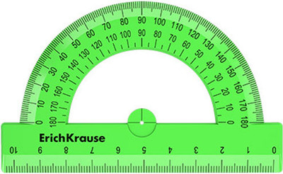 Транспортир Erich Krause Neon Solid / 57906 (в ассортименте) -