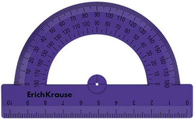 Транспортир Erich Krause Caribbean Sunset / 57922 (в ассортименте) -