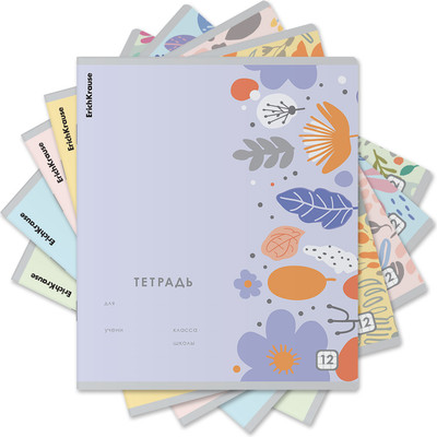 Тетрадь Erich Krause Ikebana / 63220 (12л, клетка) -