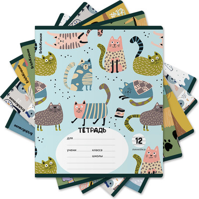 Тетрадь Erich Krause Animalism / 63239 (12л, линейка) -