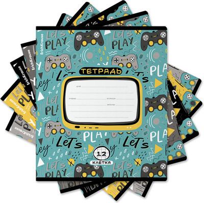 Тетрадь Erich Krause Gamepad / 58386 (12л, клетка) -
