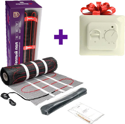 Теплый пол электрический Nunicho Etalon SHP 1200Вт с терморегулятором RТС 70.26 (8.0м2) -