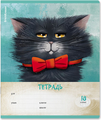 Тетрадь Erich Krause Funny Cats / 54193 (18л, клетка) -
